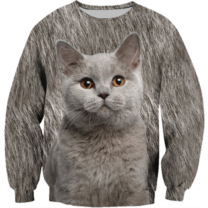 British Shorthair Cat Sweatshirt V1