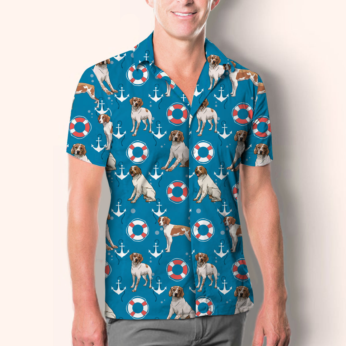 Brittany Spaniel - Hawaiian Shirt V1