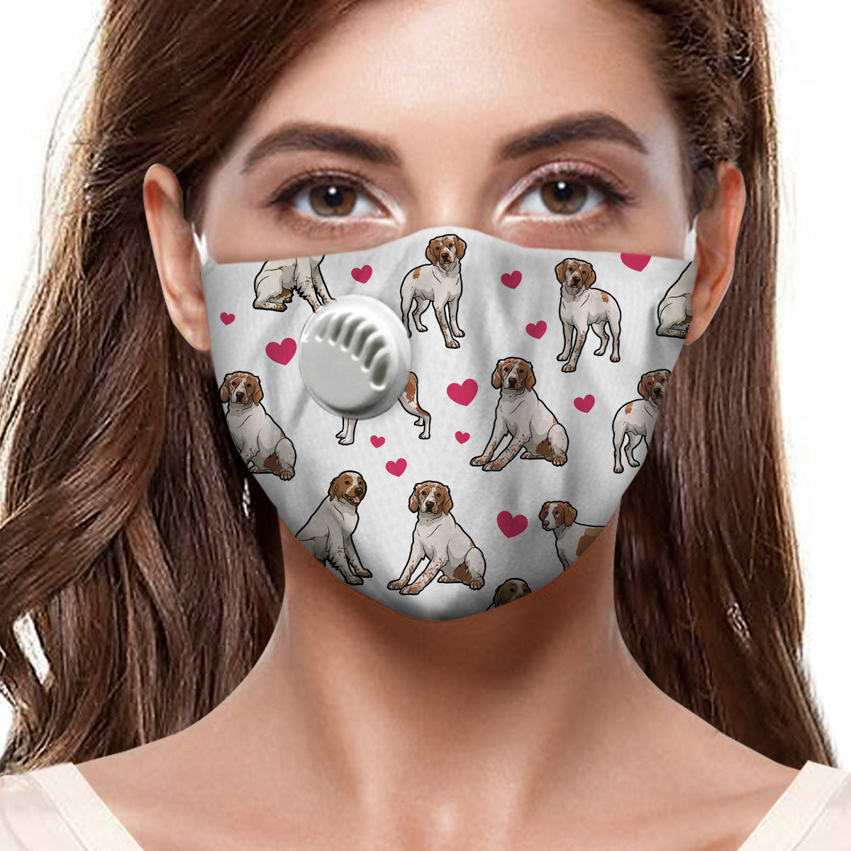 Brittany Spaniel Süße F-Maske V1