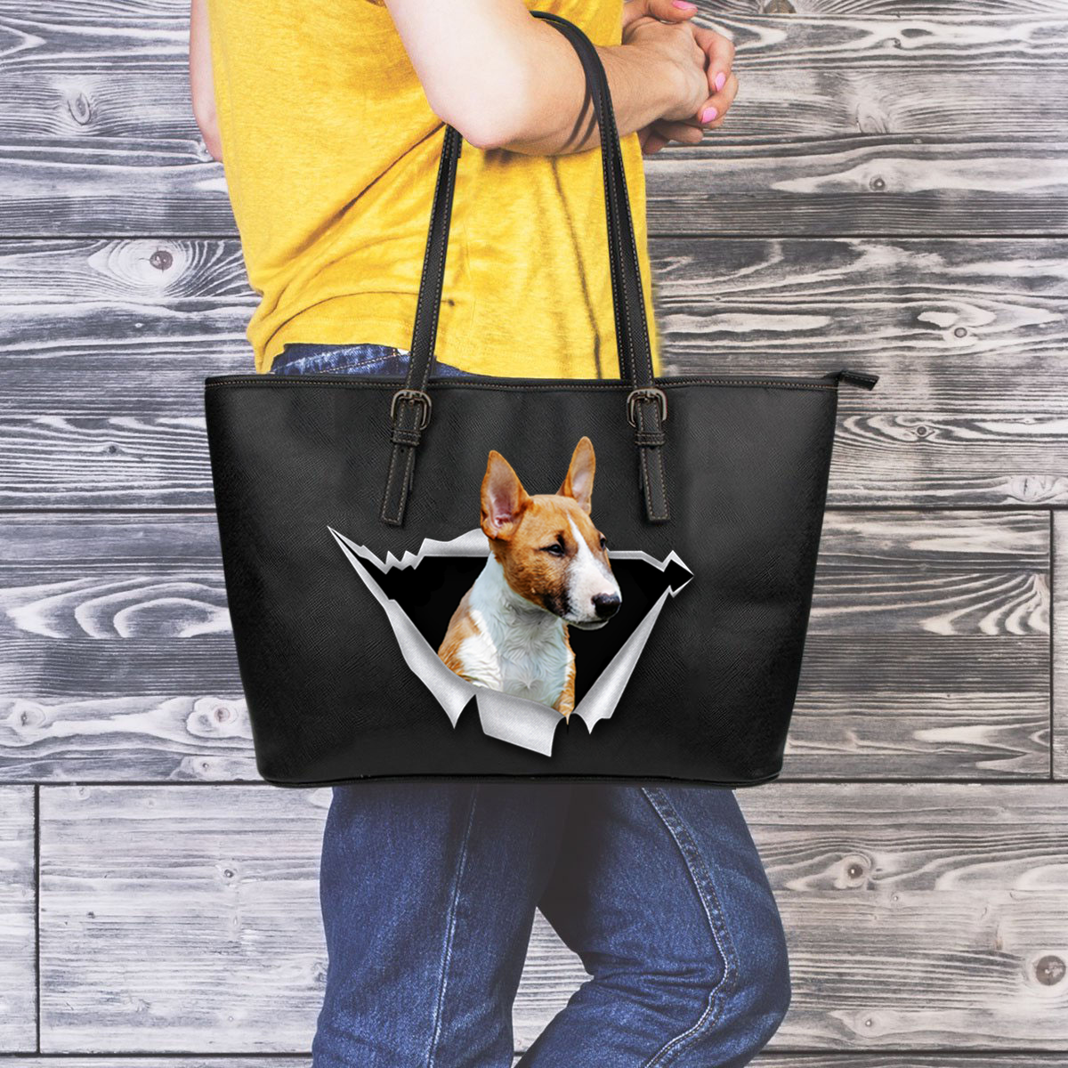 Go Out Together - Personalized Tote Bag With Your Pet's Photo V2-K