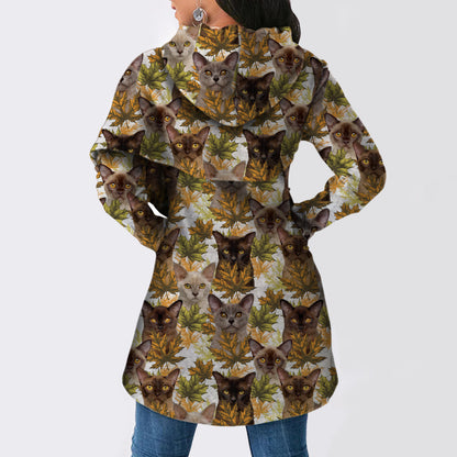 Burmese Cat - Fashion Long Hoodie V1