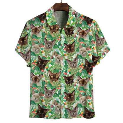 Burmese Cat - Hawaiian Shirt V1
