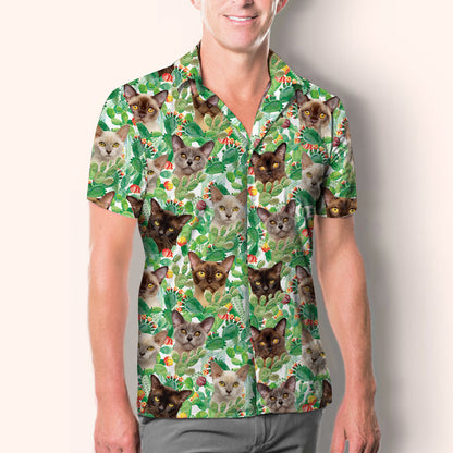 Burmese Cat - Hawaiian Shirt V1