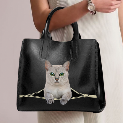 Burmilla Cat Luxury Handbag V1