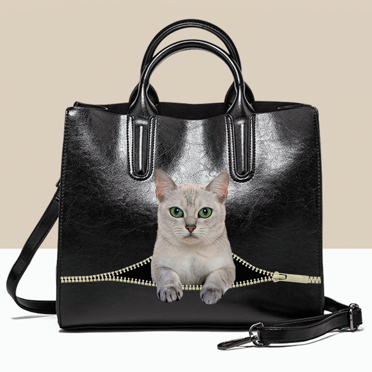Burmilla Cat Luxury Handbag V1
