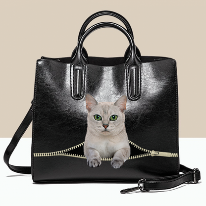 Burmilla Cat Luxury Handbag V1