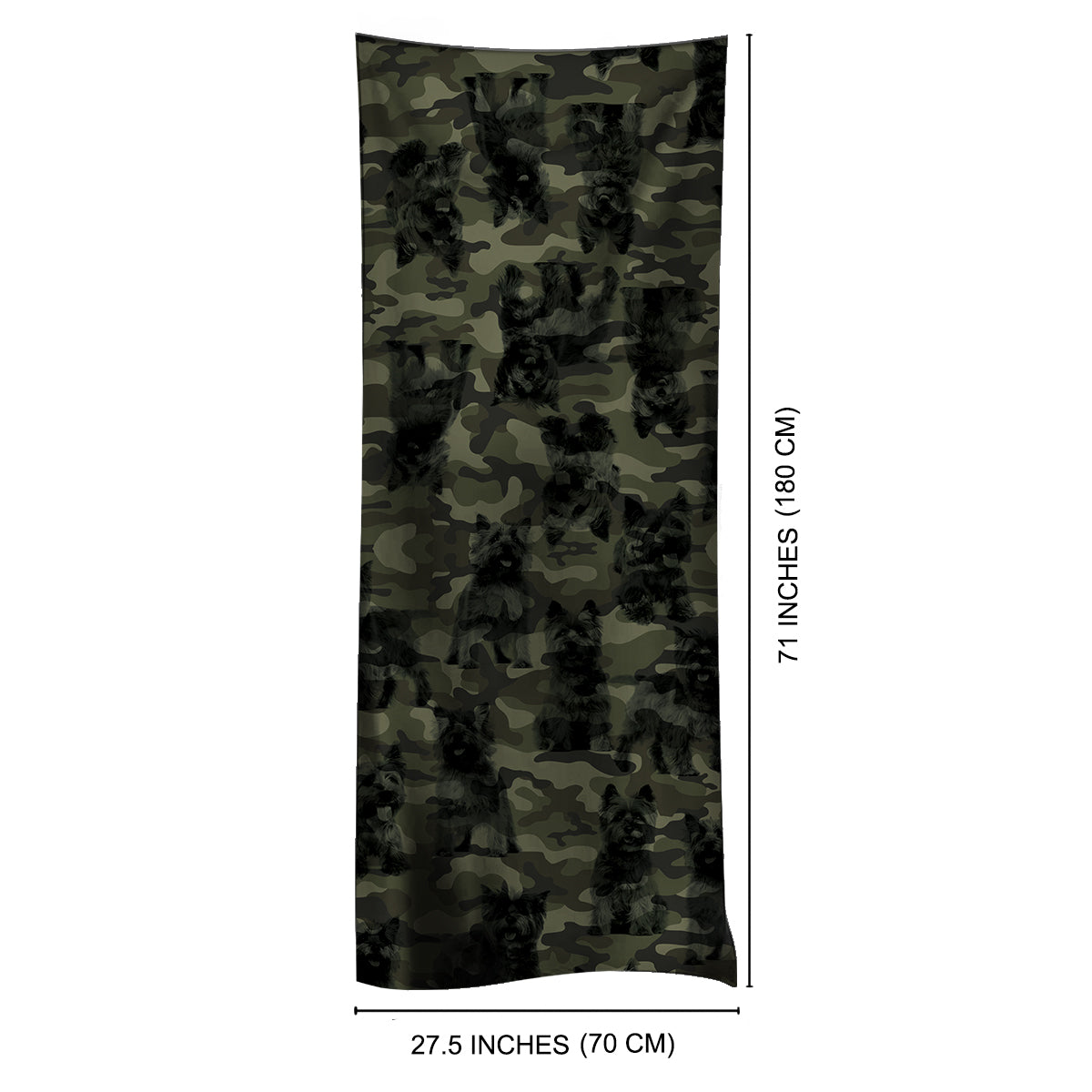 Cairn Terrier Camo Scarf V1