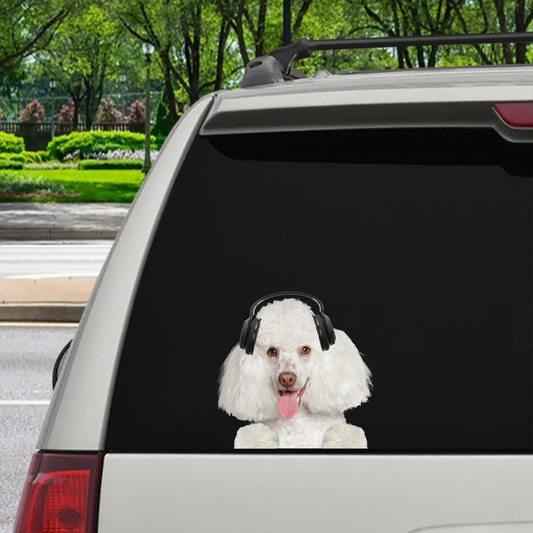 Can You See Me Now - Poodle Car/ Door/ Fridge/ Laptop Sticker V9