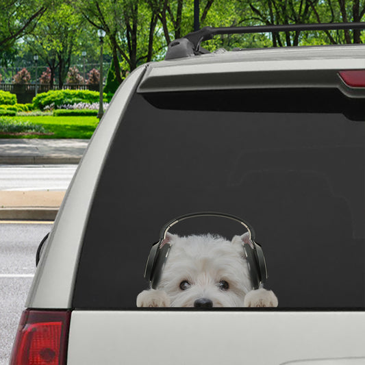 Can You See Me Now - West Highland White Terrier Car/ Door/ Fridge/ Laptop Sticker V2