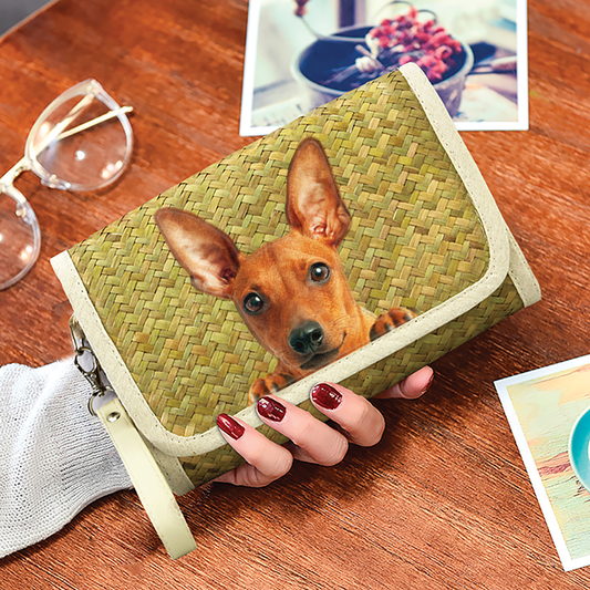 Can You See - Miniature Pinscher Seagrass Purse V2