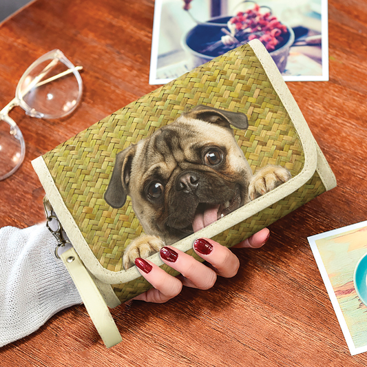 Can You See - Pug Seagrass Purse V1