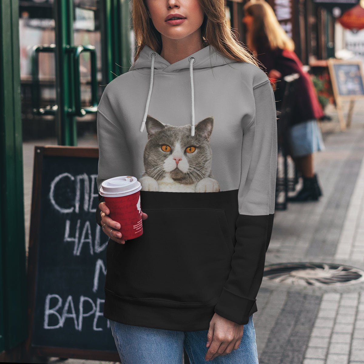 Can You See Me - British Shorthair Cat Hoodie V2