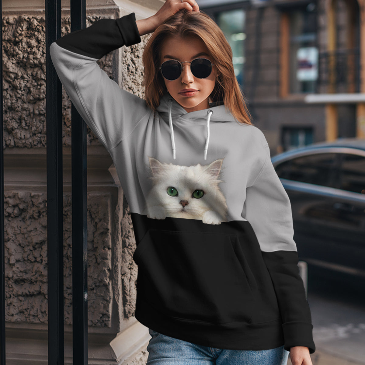 Can You See Me - Persian Chinchilla Cat Hoodie V1