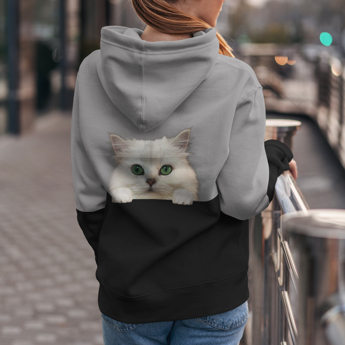 Can You See Me - Persian Chinchilla Cat Hoodie V1