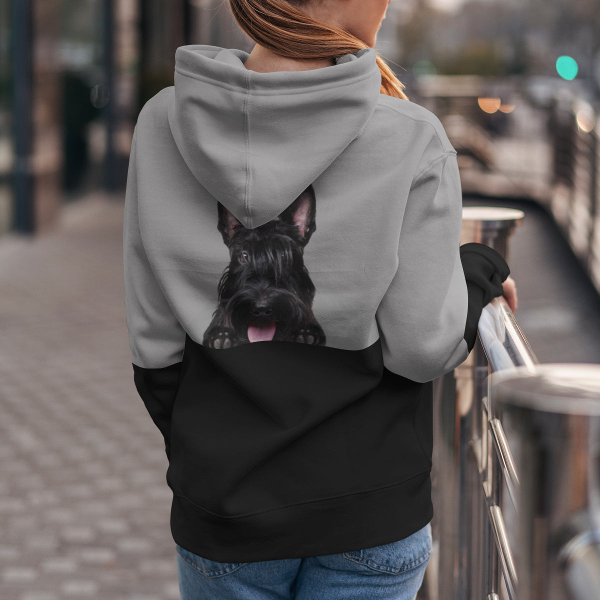 Pouvez-vous me voir - Sweat à capuche Scottish Terrier V1