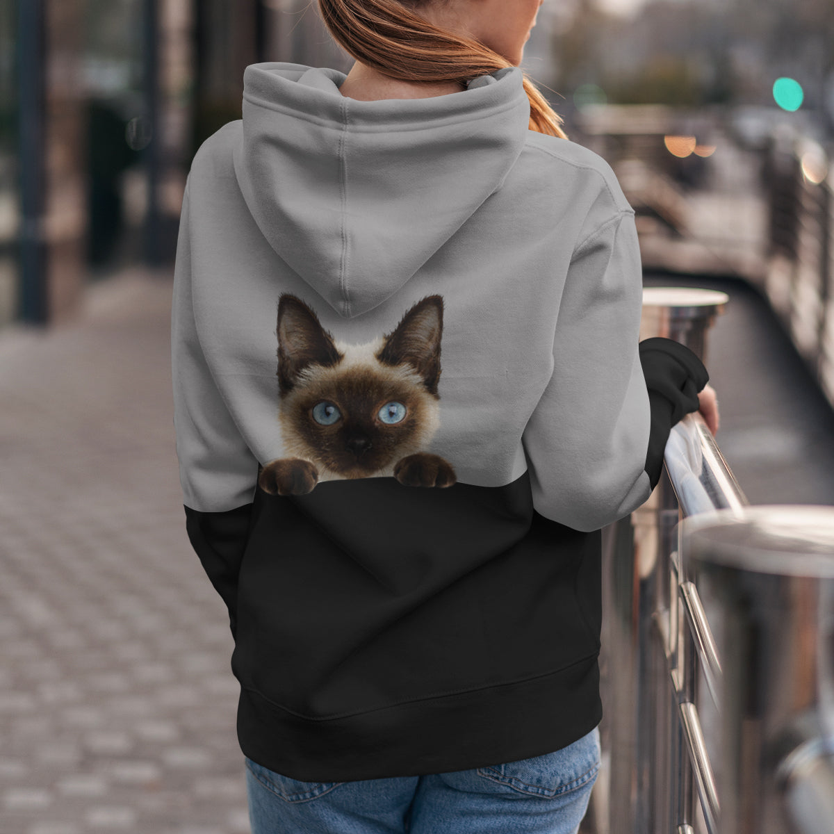 Can You See Me - Siamese Cat Hoodie V1