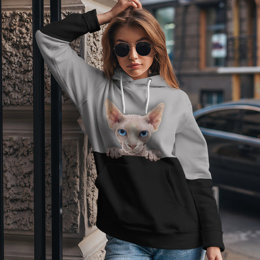 Can You See Me - Sphynx Cat Hoodie V1