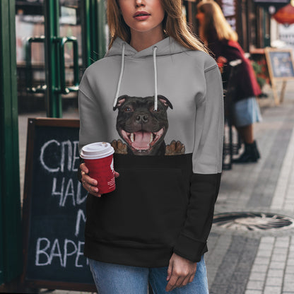 Can You See Me - Staffordshire Bull Terrier Hoodie V1