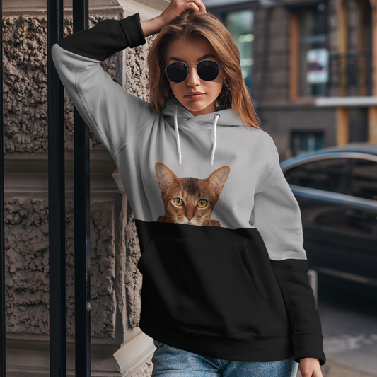 Can You See Me - Abyssinian Cat Hoodie V1