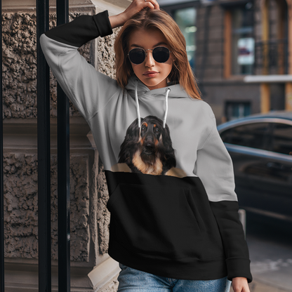 Kannst du mich sehen - Afghan Hound Hoodie V1