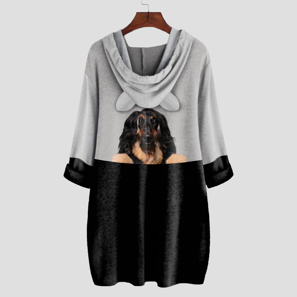 Can You See Me Now - Afghan Hound Hoodie With Ears V1