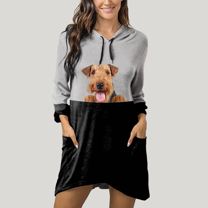 Can You See Me Now - Airedale Terrier Hoodie With Ears V1