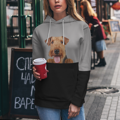 Can You See Me - Airedale Terrier Hoodie V1