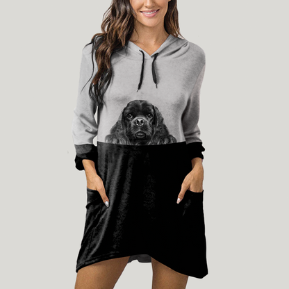 Can You See Me Now - American Cocker Spaniel Hoodie With Ears V1