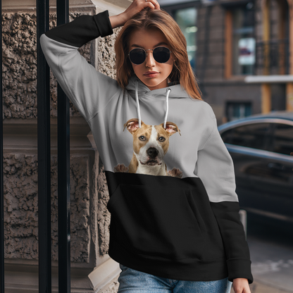 Kannst du mich sehen - American Staffordshire Terrier Hoodie V1