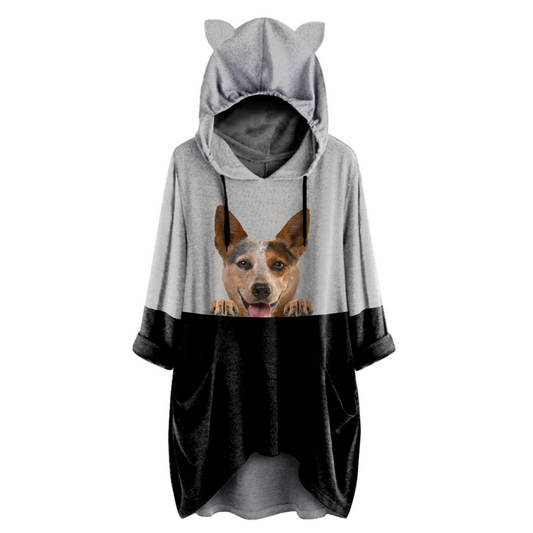 Can You See Me Now - Australian Cattle Hoodie With Ears V1