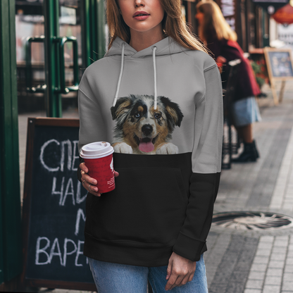 Kannst du mich sehen - Australian Shepherd Hoodie V2