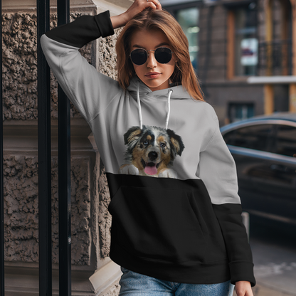 Kannst du mich sehen - Australian Shepherd Hoodie V2