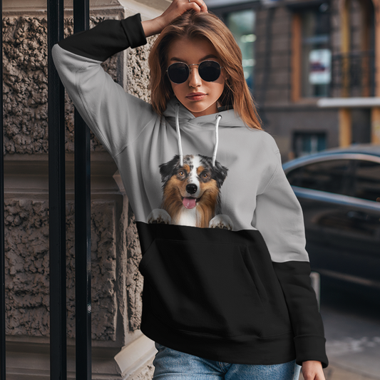 Kannst du mich sehen - Australian Shepherd Hoodie V3