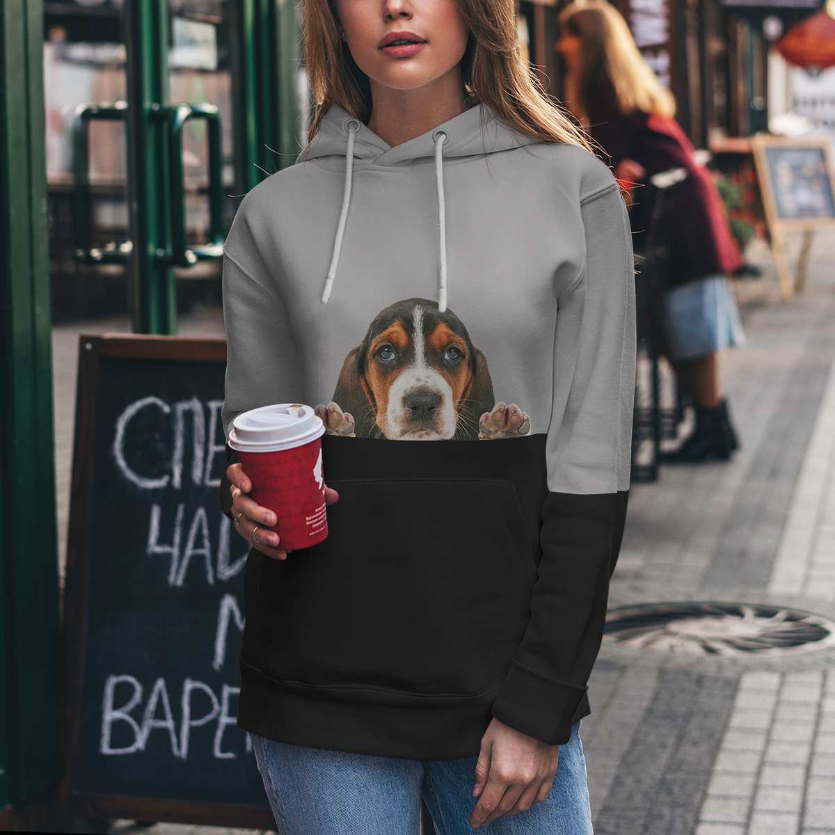 Can You See Me - Basset Hound Hoodie V1