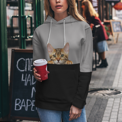 Can You See Me - Bengal Cat Hoodie V1