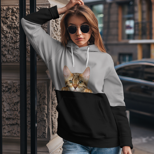 Can You See Me - Bengal Cat Hoodie V1