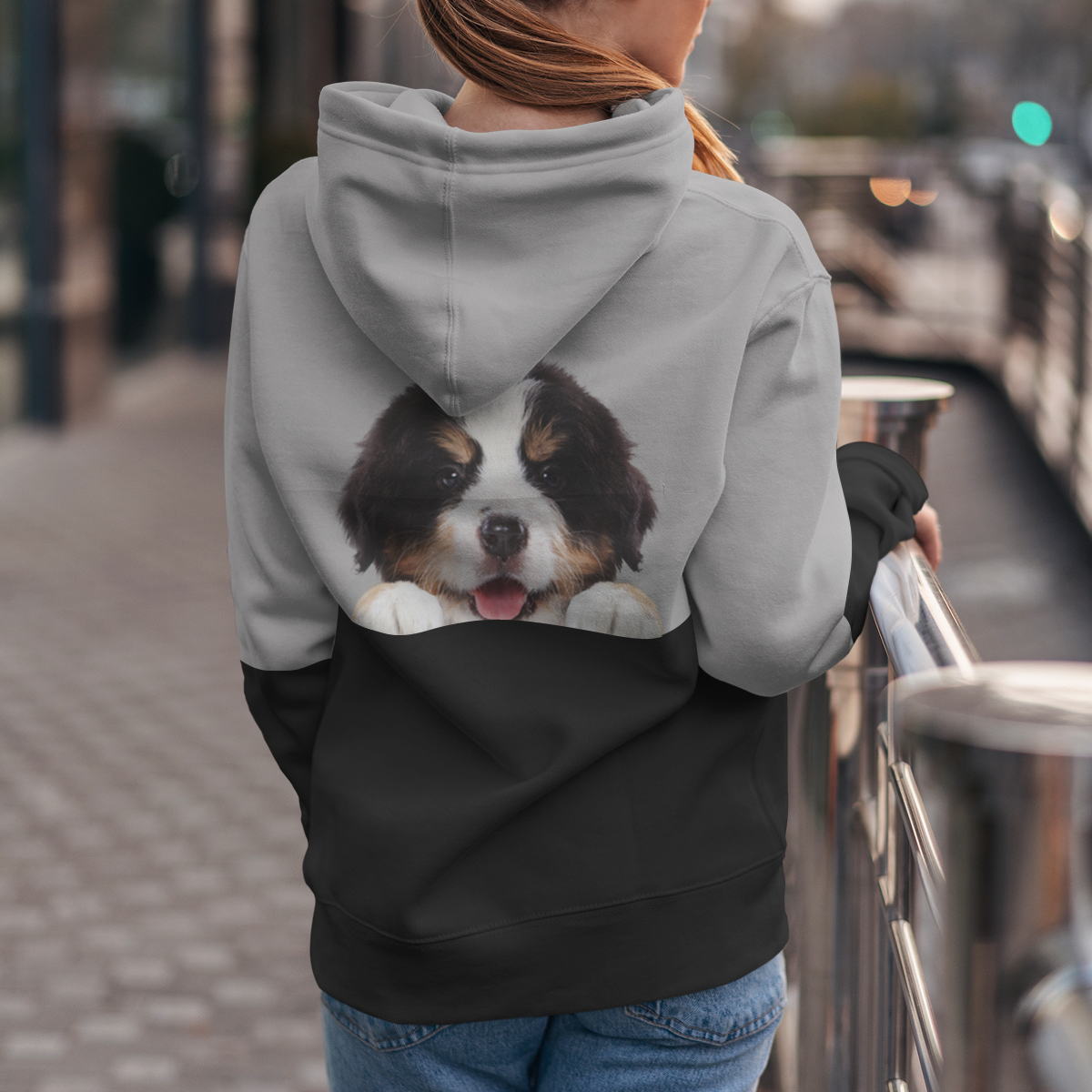 Can You See Me - Bernese Mountain Hoodie V1