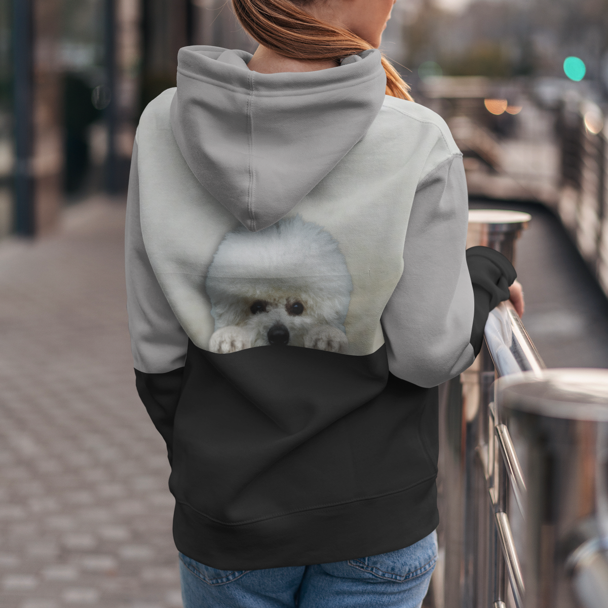 Kannst du mich sehen - Bichon Frise Hoodie V2