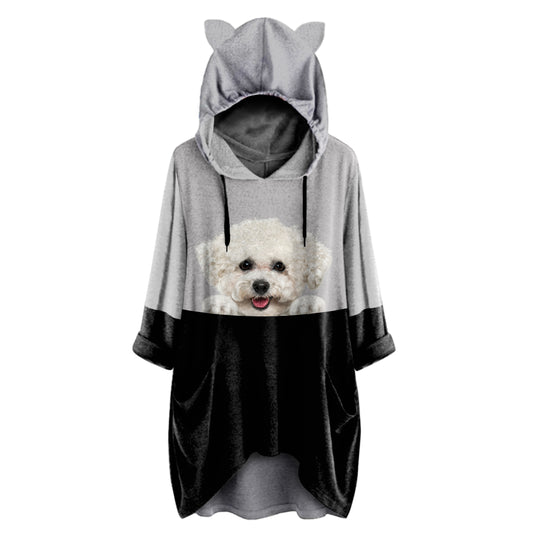 Can You See Me Now - Bichon Frise Hoodie With Ears V1