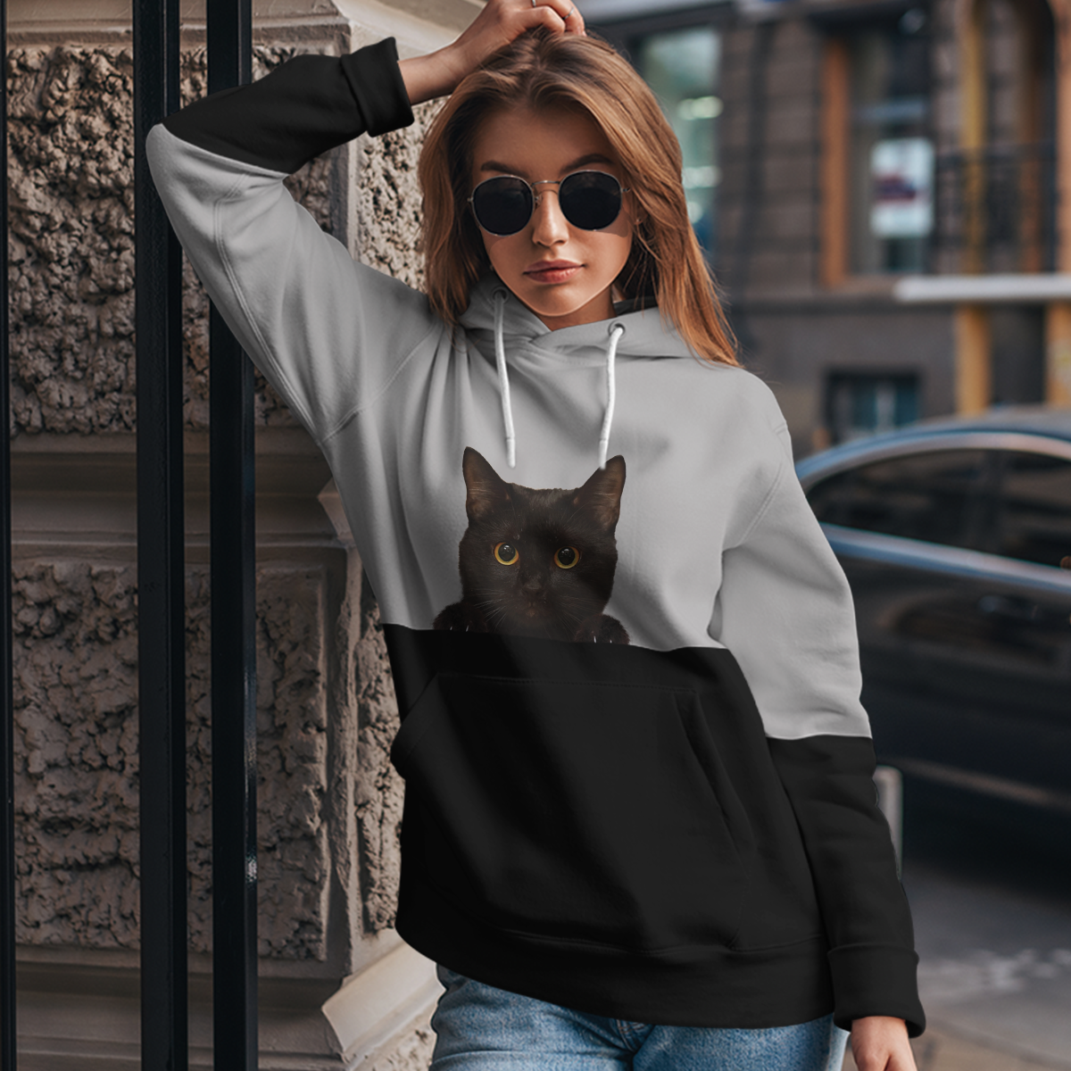 Can You See Me - Bombay Cat Hoodie V1