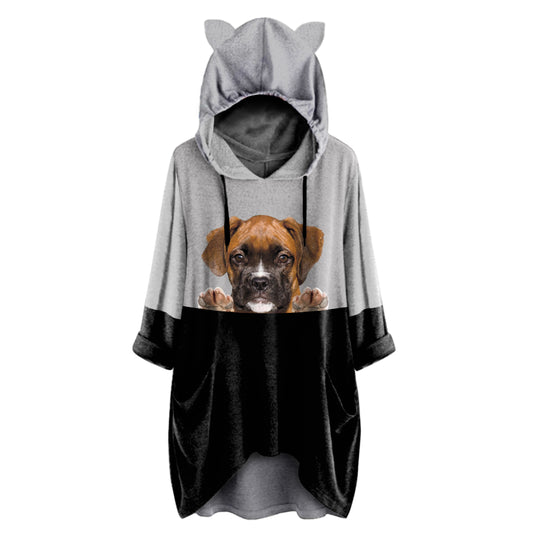 Can You See Me Now - Boxer Hoodie With Ears V1