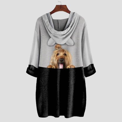 Pouvez-vous me voir maintenant - Sweat à capuche Briard avec oreilles V1