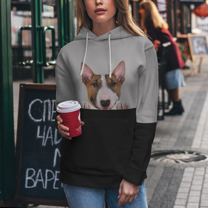 Kannst du mich sehen - Bullterrier Hoodie V1