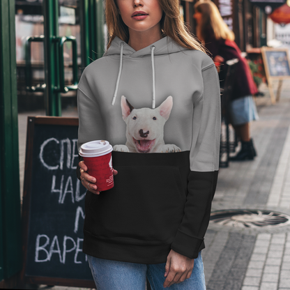 Kannst du mich sehen - Bullterrier Hoodie V3