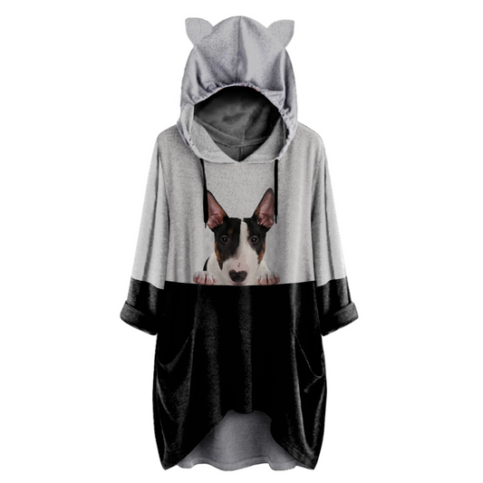 Can You See Me Now - Bull Terrier Hoodie With Ears V2