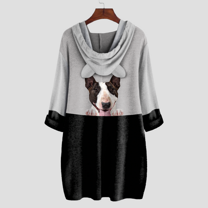 Can You See Me Now - Bull Terrier Hoodie With Ears V3