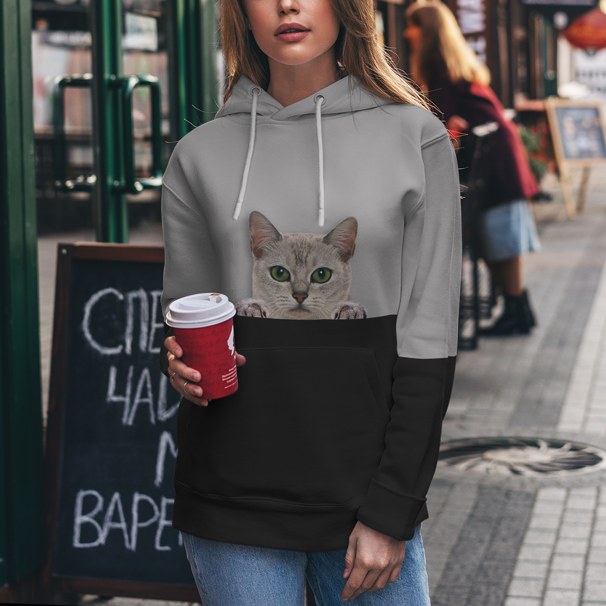 Kannst du mich sehen - Burmilla Cat Hoodie V1