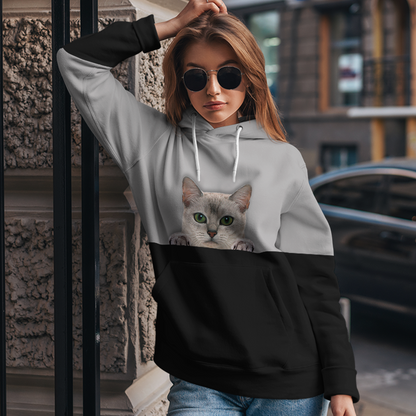 Kannst du mich sehen - Burmilla Cat Hoodie V1