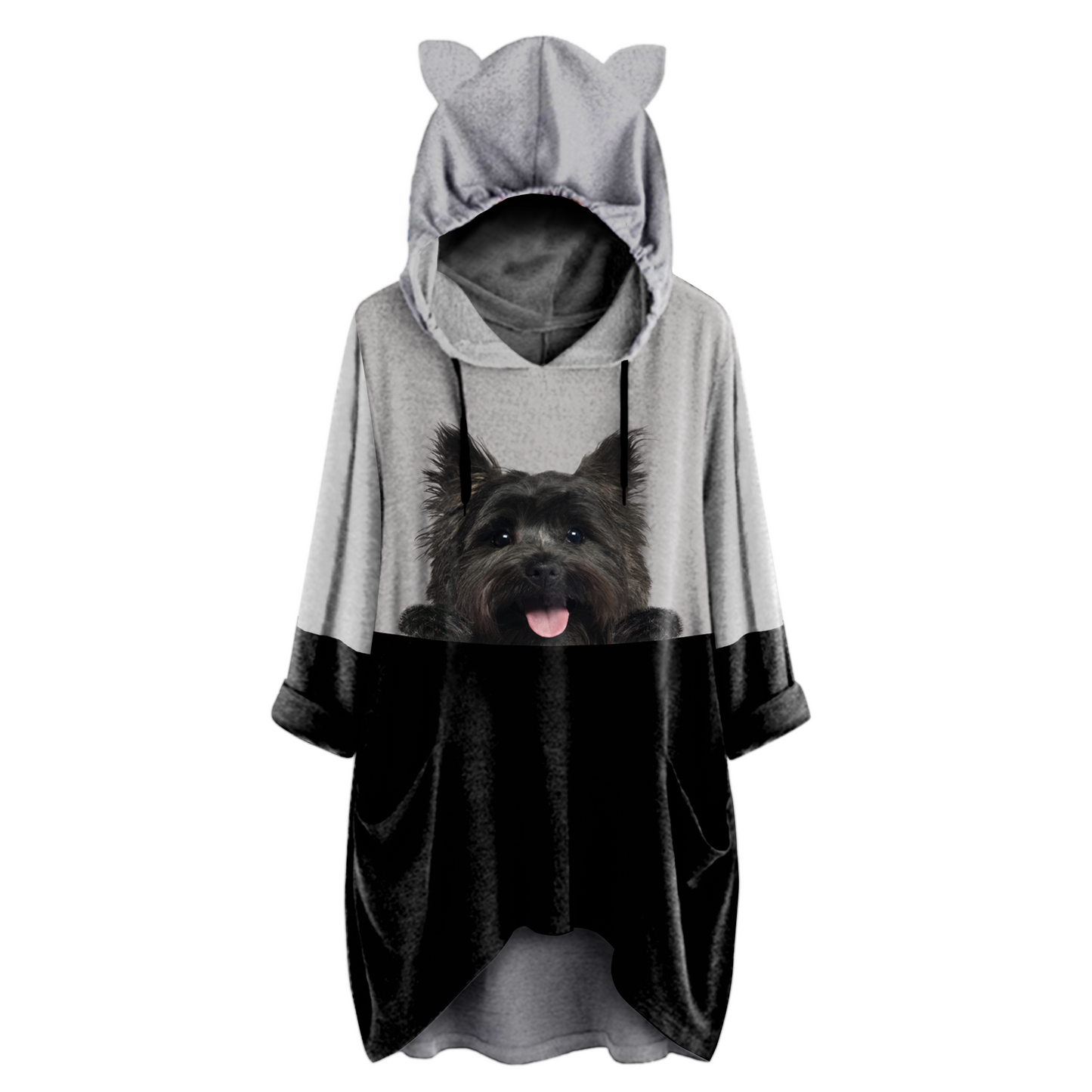 Can You See Me Now - Cairn Terrier Hoodie With Ears V1