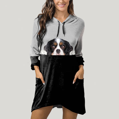 Can You See Me Now - Cavalier King Charles Spaniel Hoodie With Ears V1